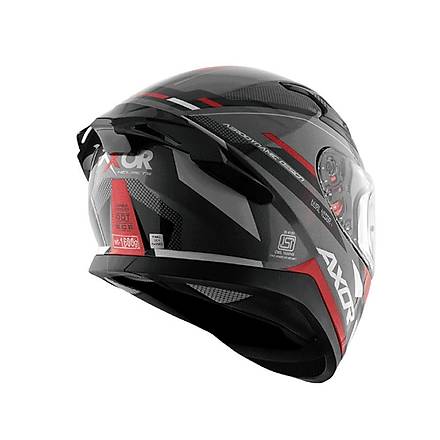 Axor Apex Turbine -KRG Motosiklet Kask ( Siyah Gri Krmz ) XL Beden