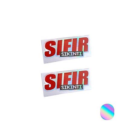 Sfr Sknt Yaz Hologram Sticker 2 ' Li - 12*6 cm