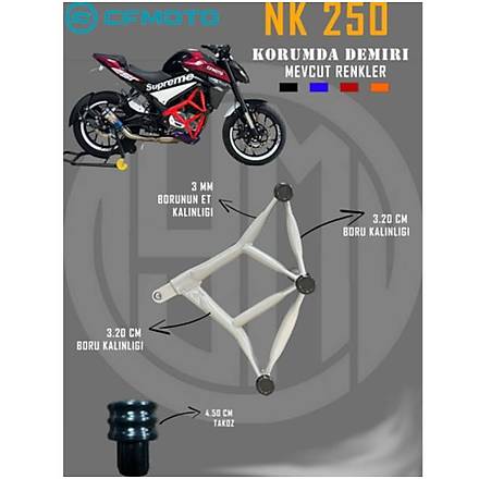 CF Moto 250 NK l Koruma Demiri Mavi