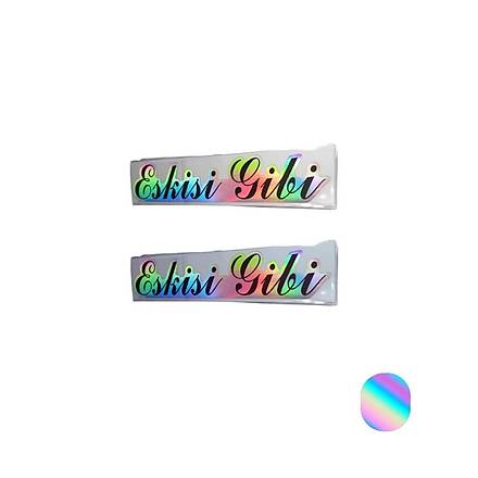 Eskisi Gibi Yaz Hologram Sticker 2 ' Li - 15*3 cm