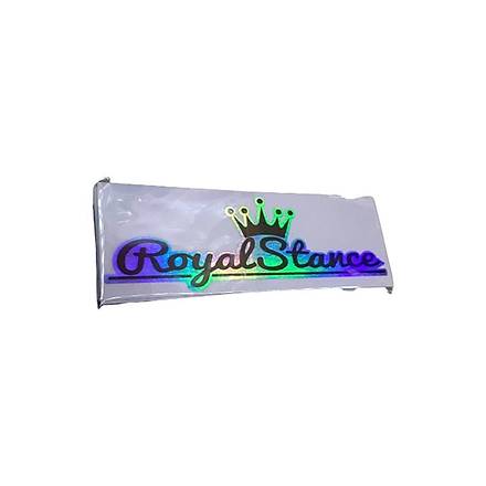 Royal Stance Hologram Sticker 13*4 cm