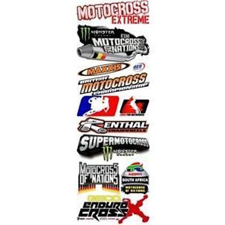 Motocross Pano Sticker Seti