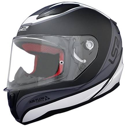 Ls2 Rapid Deeper Mat Beyaz-Siyah Motosiklet Kask