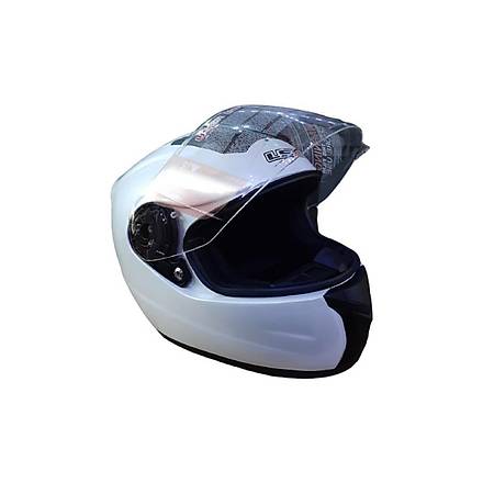 LS5 Kapal Motosiklet Kask Beyaz FP02