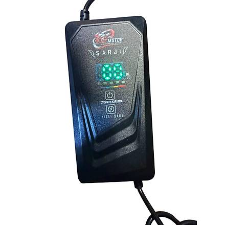 Elektrikli Bisiklet �arj Aleti 48 Volt 20-24 Amper Dijital Ekranl�