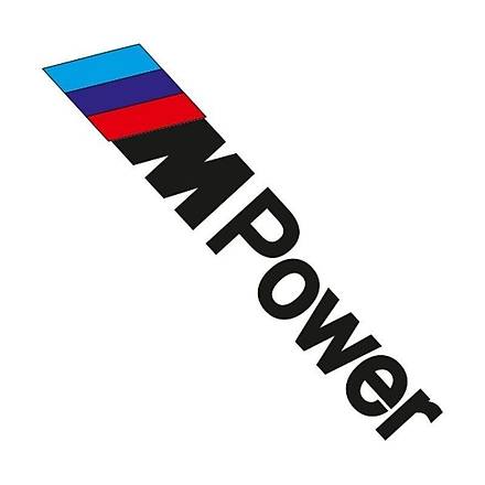 M Power Sticker Cup Yan Rüzgarlık