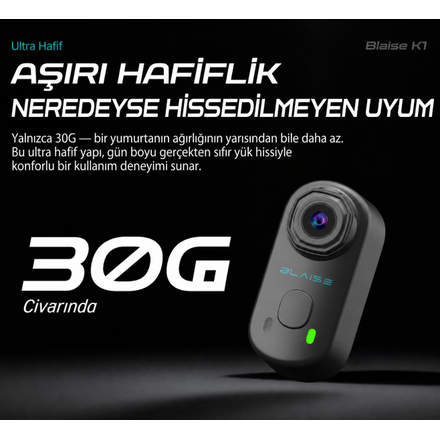 Blaise K1 Aksiyon Kameras� + 32 Gb Haf�za Kart�