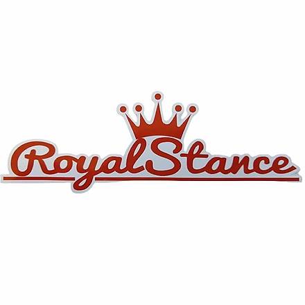 Royal Stance Sticker Kýrmýzý 16x5 cm