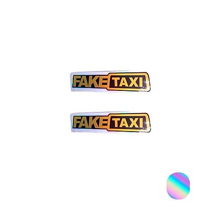 Fake Taxi Yaz Hologram Sticker 2 ' Li - 14*3 cm