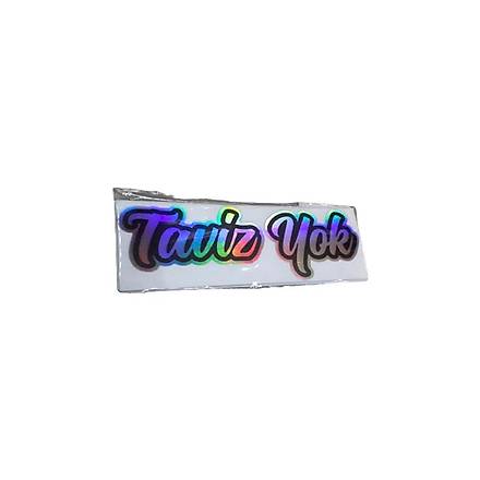 Taviz Yok Hologram Sticker 13*4 cm