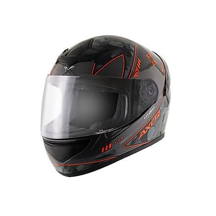 Axor Rage War-E Kask Athena Gri - Turuncu Motosiklet Kask