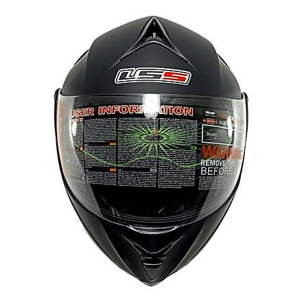 LS5 ene Alr Gne Vizrl  Siyah Motosiklet Kask MD808