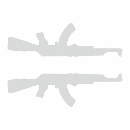 AK-47 Nikel Sa-Sol Sticker Seti 14*4 cm