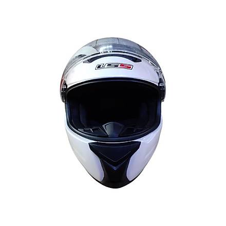 LS5 Kapal Motosiklet Kask Beyaz FP02