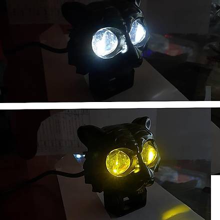 Motosiklet Sis Far� Bayku� Model Beyaz & Sar� I��k 12 volt