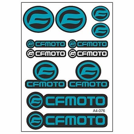 Cf Moto A4 oklu Sticker Seti Turkuaz