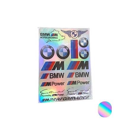 M Power Pano Hologram Sticker Seti 23*17 cm