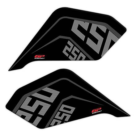 GP Kompozit CF Moto NK 250  2018-2023 Uyumlu Tank Pad Seti Siyah