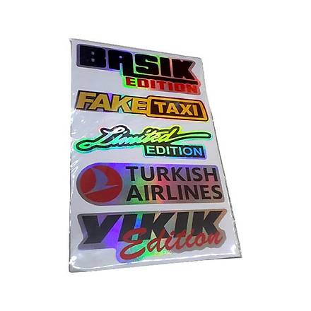 Bask Edition Hologram Sticker Seti 30*18 cm