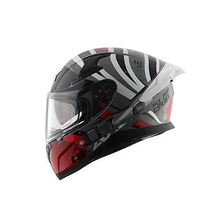 Axor Apex Hex 2 - Cgr - Motosiklet Kask (Siyah - Gri - Krmz ) XL Beden