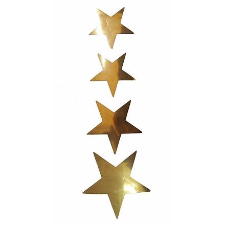 Çamurluk Üst Sticker Yıldızlı Gold