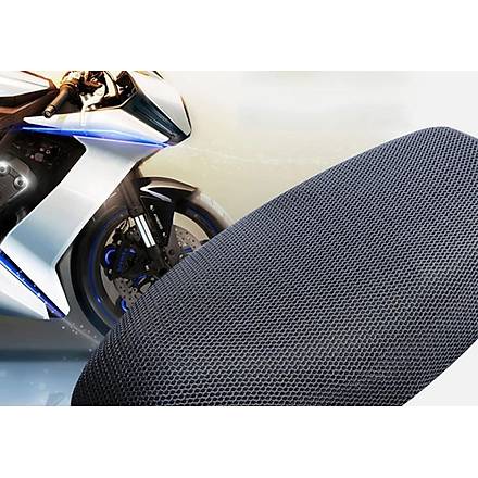  3D Örgü Motosiklet Sele Kılıfı XXL  DELİKLİ