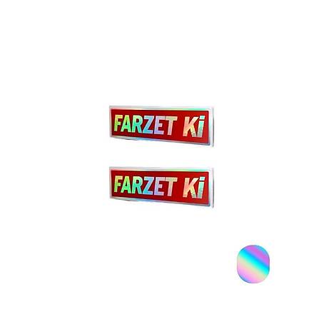 Farzet Ki Yaz Hologram Sticker 2 ' Li - 13*4 cm