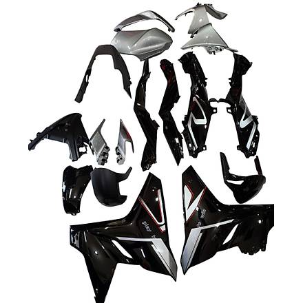 Cf Moto 250 Sr Kaporta Seti Nardo Gri Stickerli