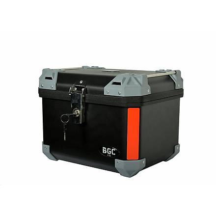 Motosiklet Arka �anta Kare Siyah-Gri 42 lt. Abs BGC