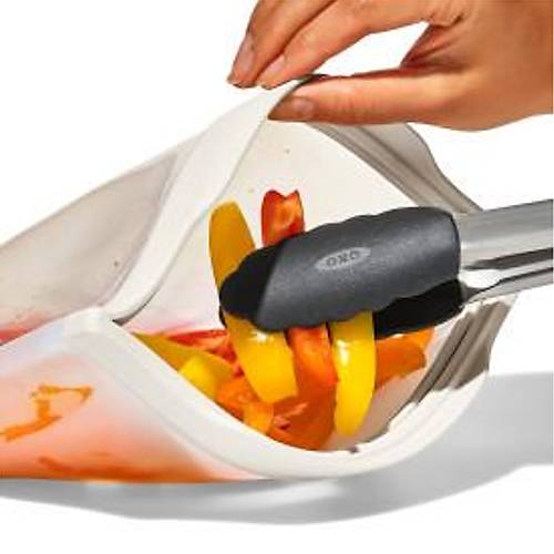 OXO GG Silikon Yeniden Kullan�labilir Po�et - Ayakta Duran At��t�rmal�k (335 mL)