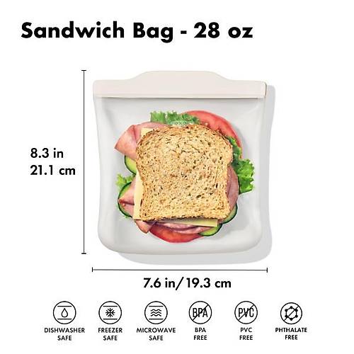 OXO GG Silikon Tekrar Kullanlabilir anta - Sandvi Poeti (28 oz) -828 L