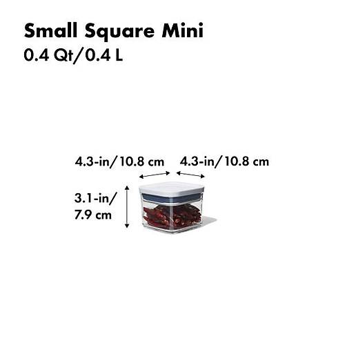 OXO GG POP Saklama Kab - Kk Kare Mini / 0.4 Lt