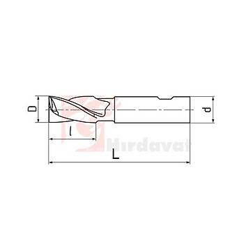 Mastercut Karbr Freze 1mm 2Z