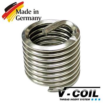 M12x1.25 - 1.5D V-Coil Helicoil Yay - Paslanmaz A2 Kalite