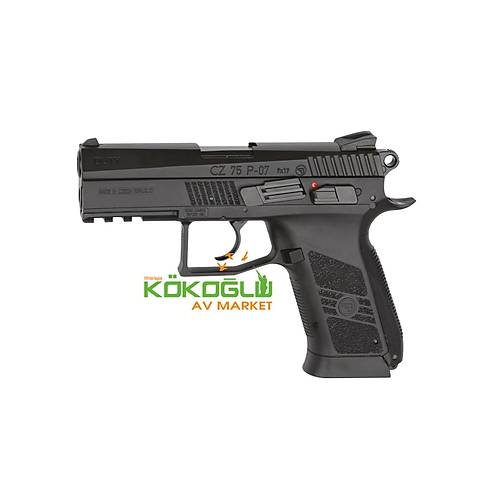 ASG CZ 75 P-07 Duty Siyah 4.5mm Haval Tabanca