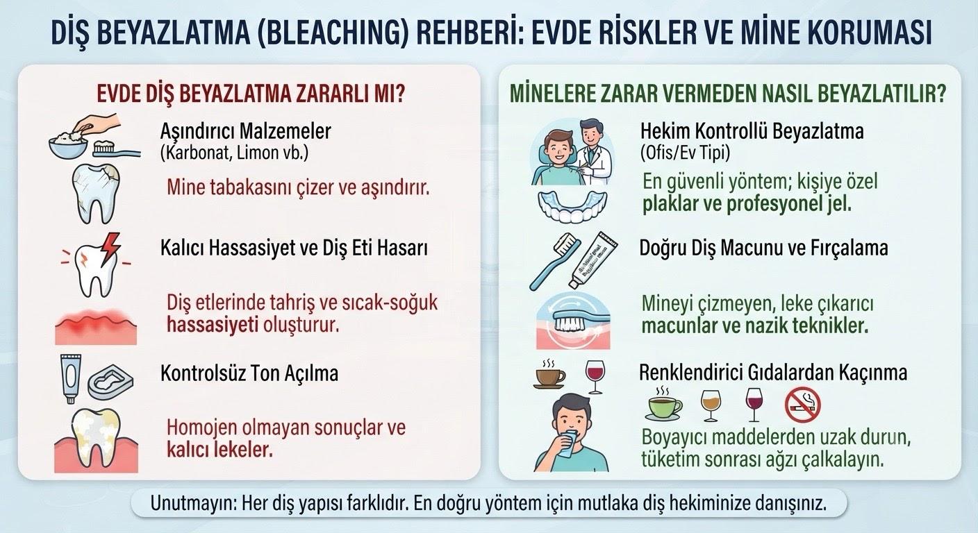Di� Beyazlatma (Bleaching) Rehberi: Evde Beyazlatma ve Minenin Korunmas�