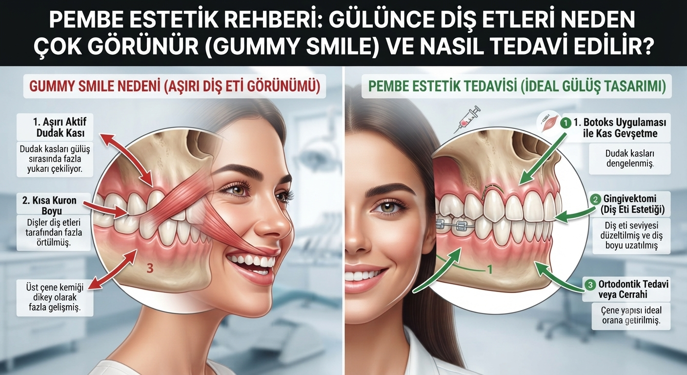 Pembe Estetik ve Gummy Smile Tedavisi