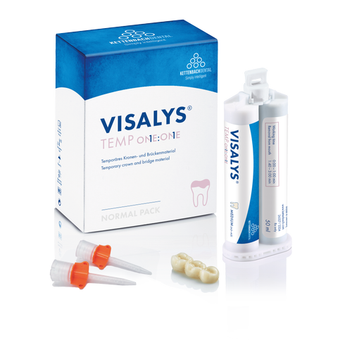 Kettenbach Visalys Temp One - Bukalemun Etkili Ge�ici Kron ve K�pr� Materyali (50 ml)