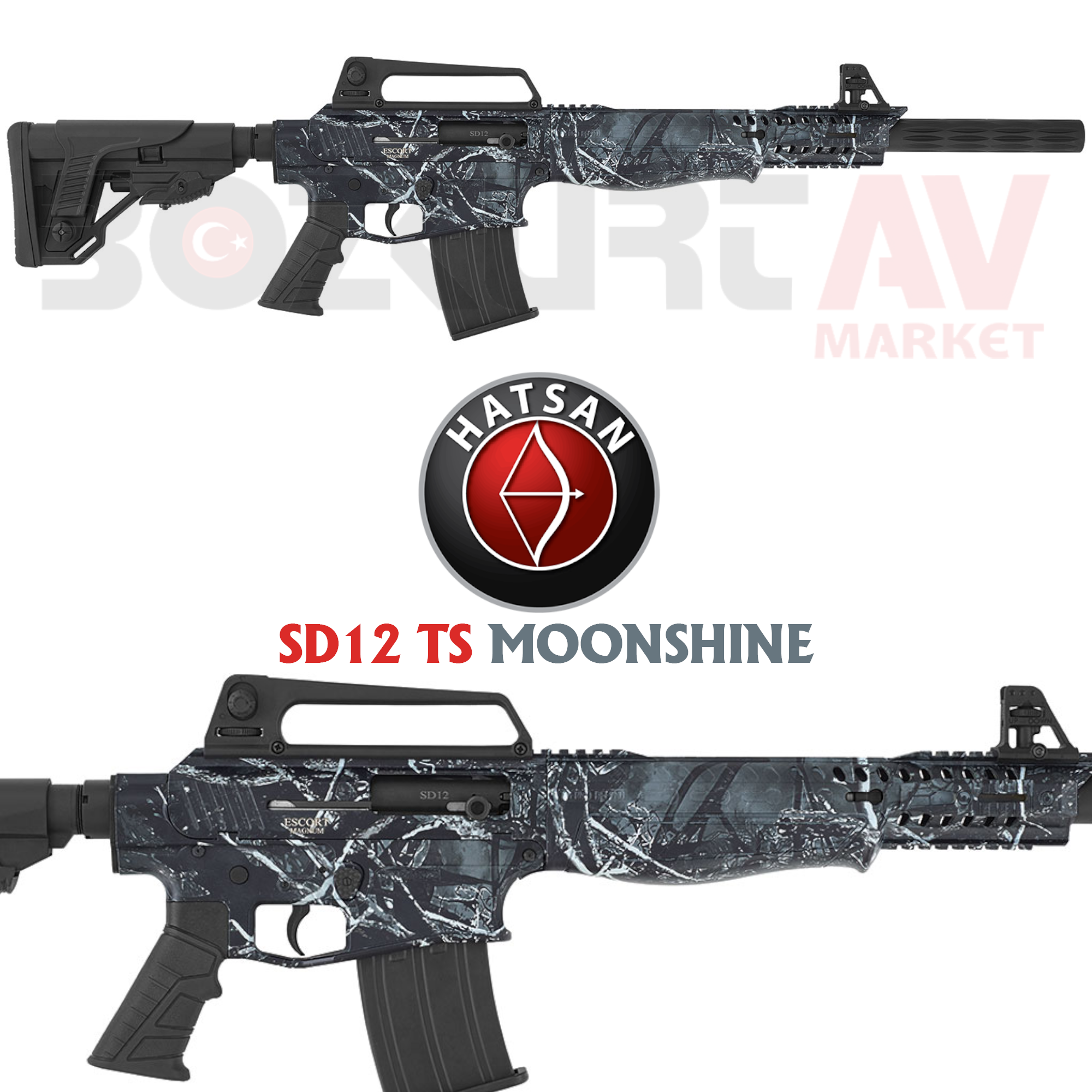 Hatsan Escort Magnum SD12 TS MoonShine Otomatik Av Tüfeği
