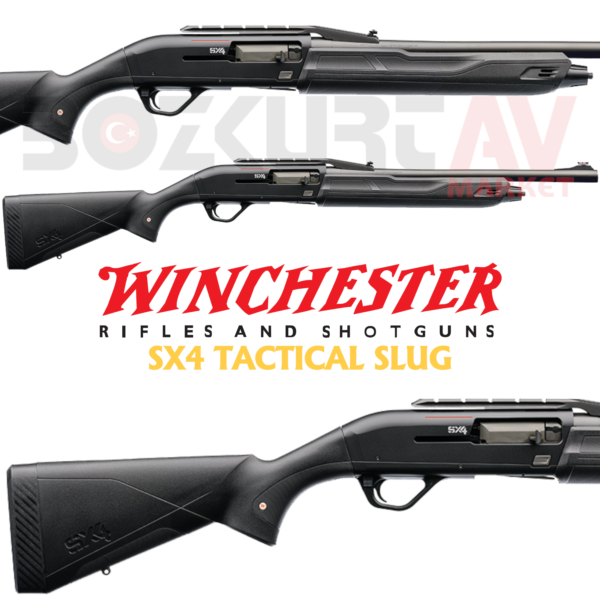 Winchester SX4 Tactical Cantilever Slug Otomatik Av Tüfeği