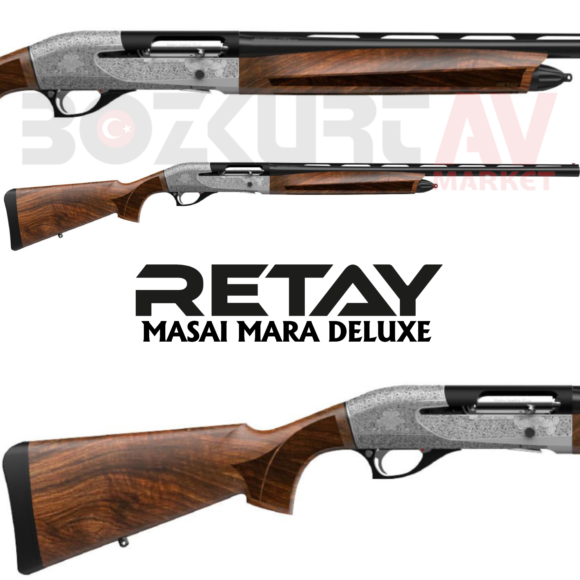 Retay Arms Masai Mara Deluxe Tığ İşlemeli Otomatik Av Tüfeği