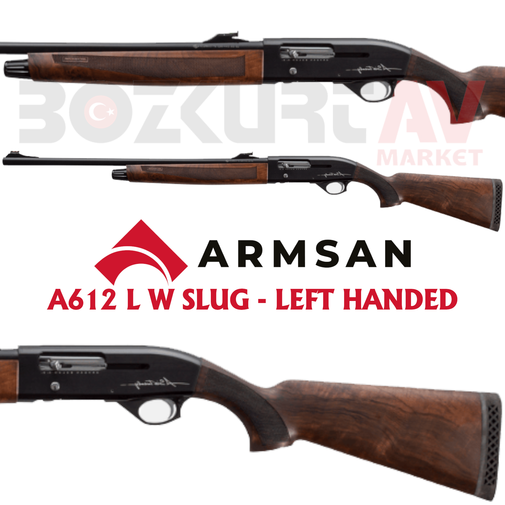 En ucuz Armsan A612 W Slug Left Handed Otomatik Av Tüfeği