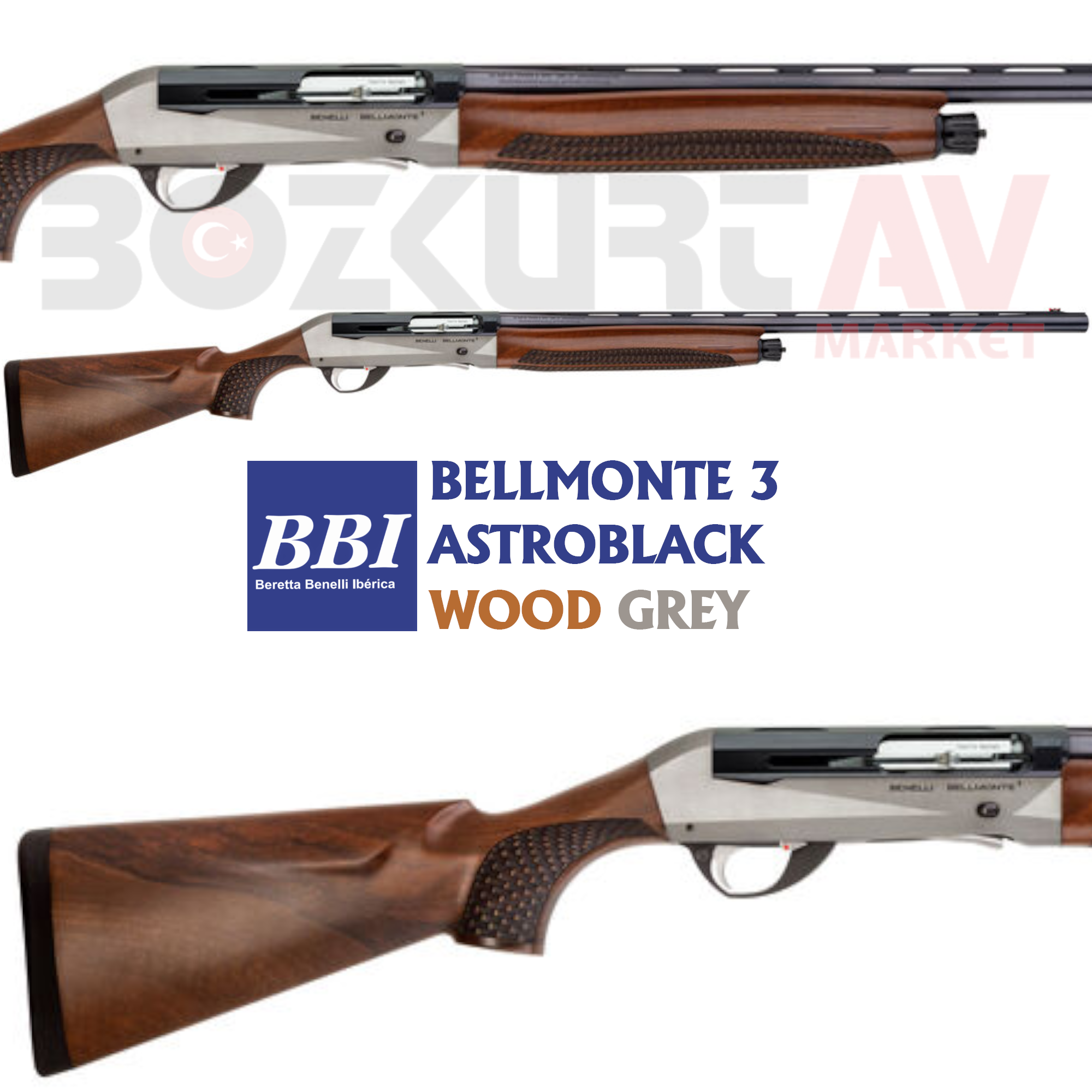Benelli Bellmonte 3 Astroblack Wood Grey Otomatik Av Tüfeği