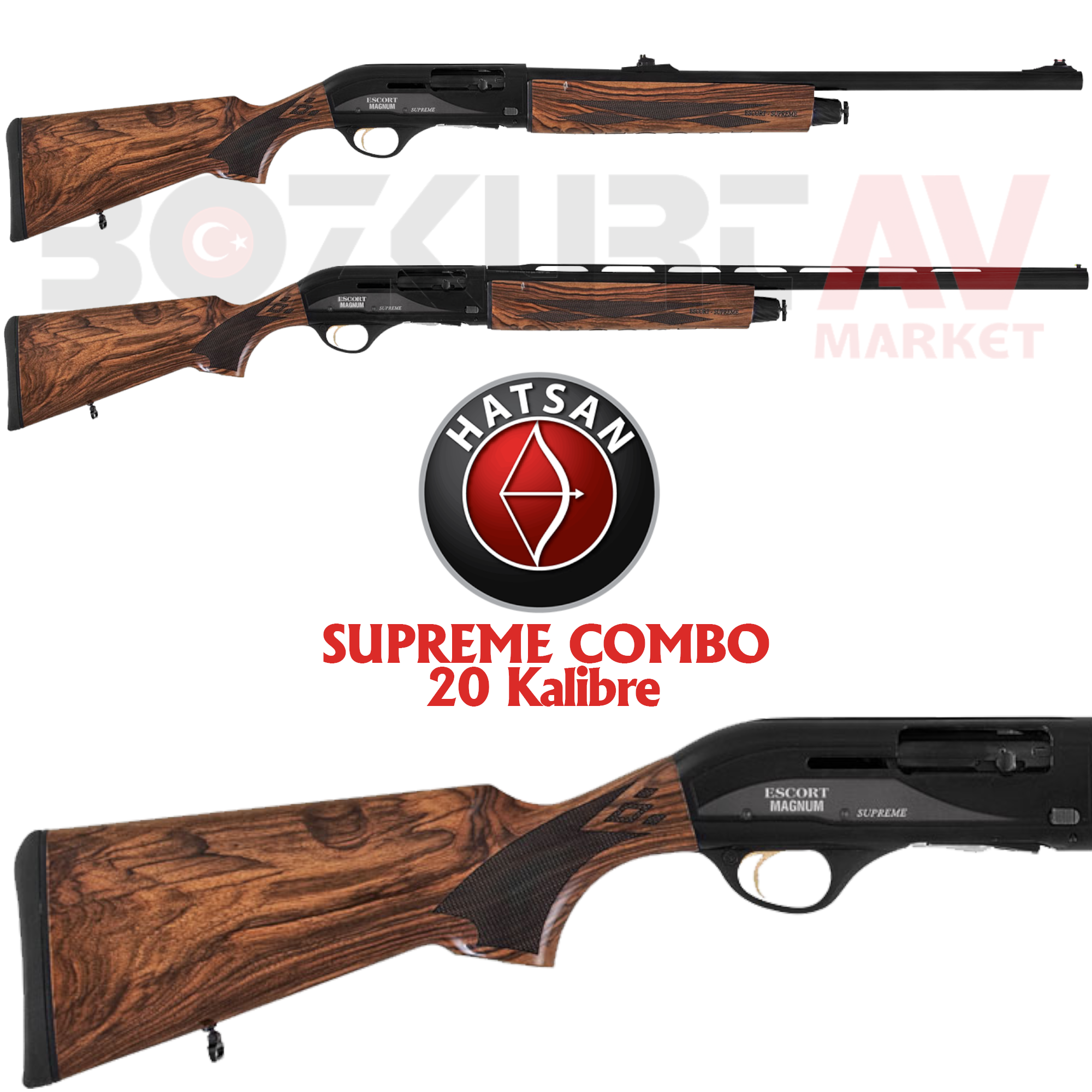 Hatsan Escort Magnum Supreme 20 COMBO Otomatik Av Tüfeği