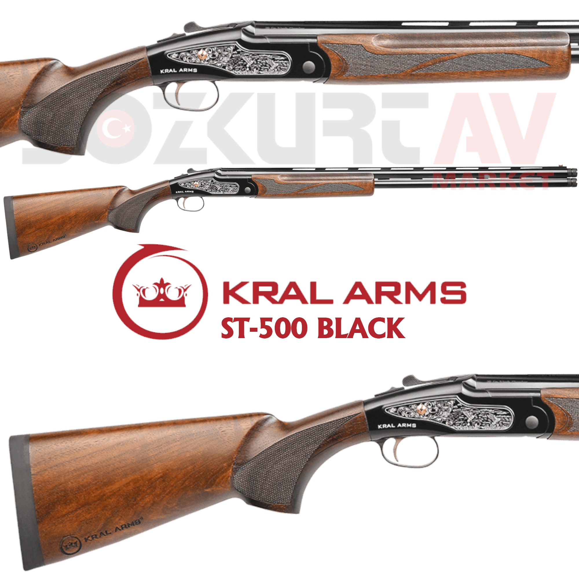 Kral Arms ST-500 Black Süperpoze Av Tüfeği (EJEKTÖRLÜ)