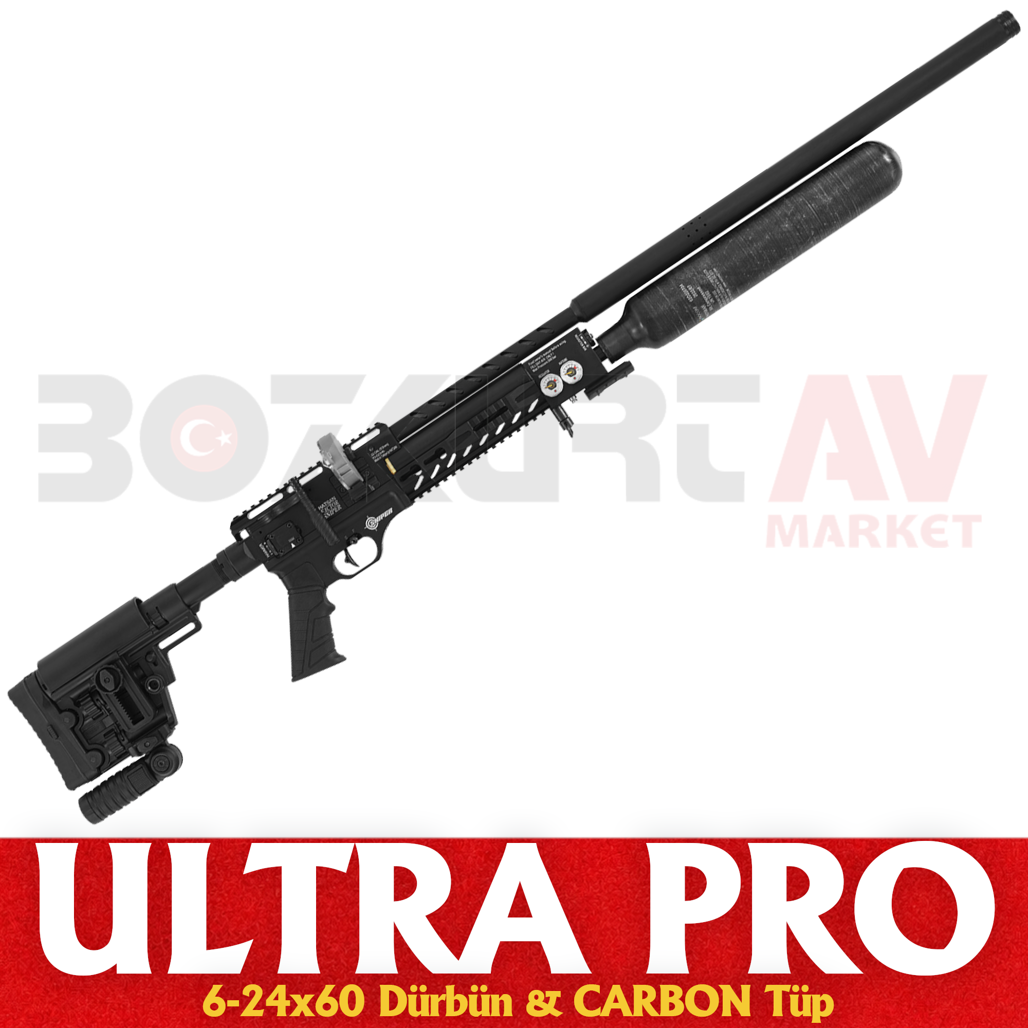 Hatsan Factor Sniper LONG Black Ultra Pro PCP Havalı Tüfek