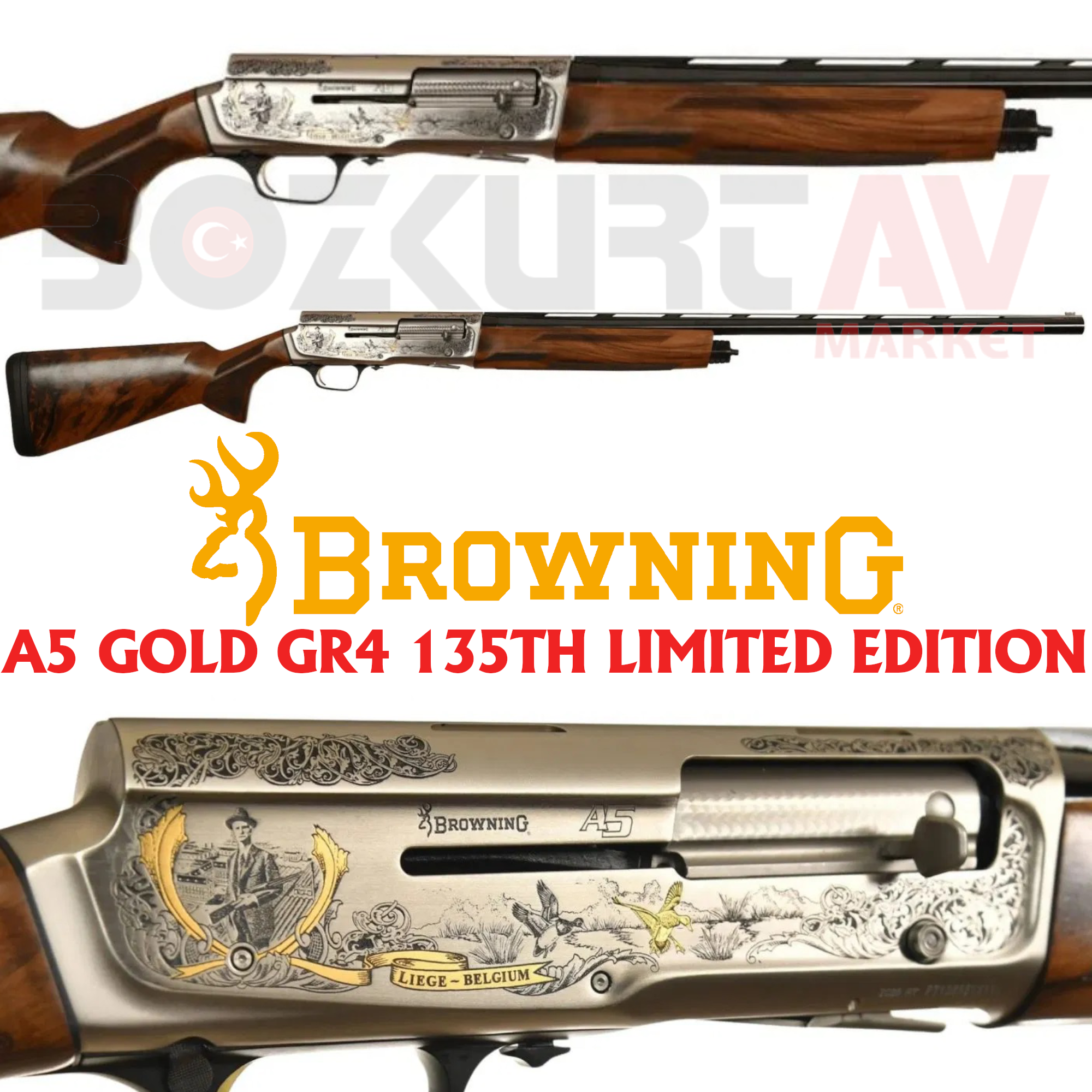 Browning A5 Gold GR4 135th Limited Edition Otomatik Av Tüfeği