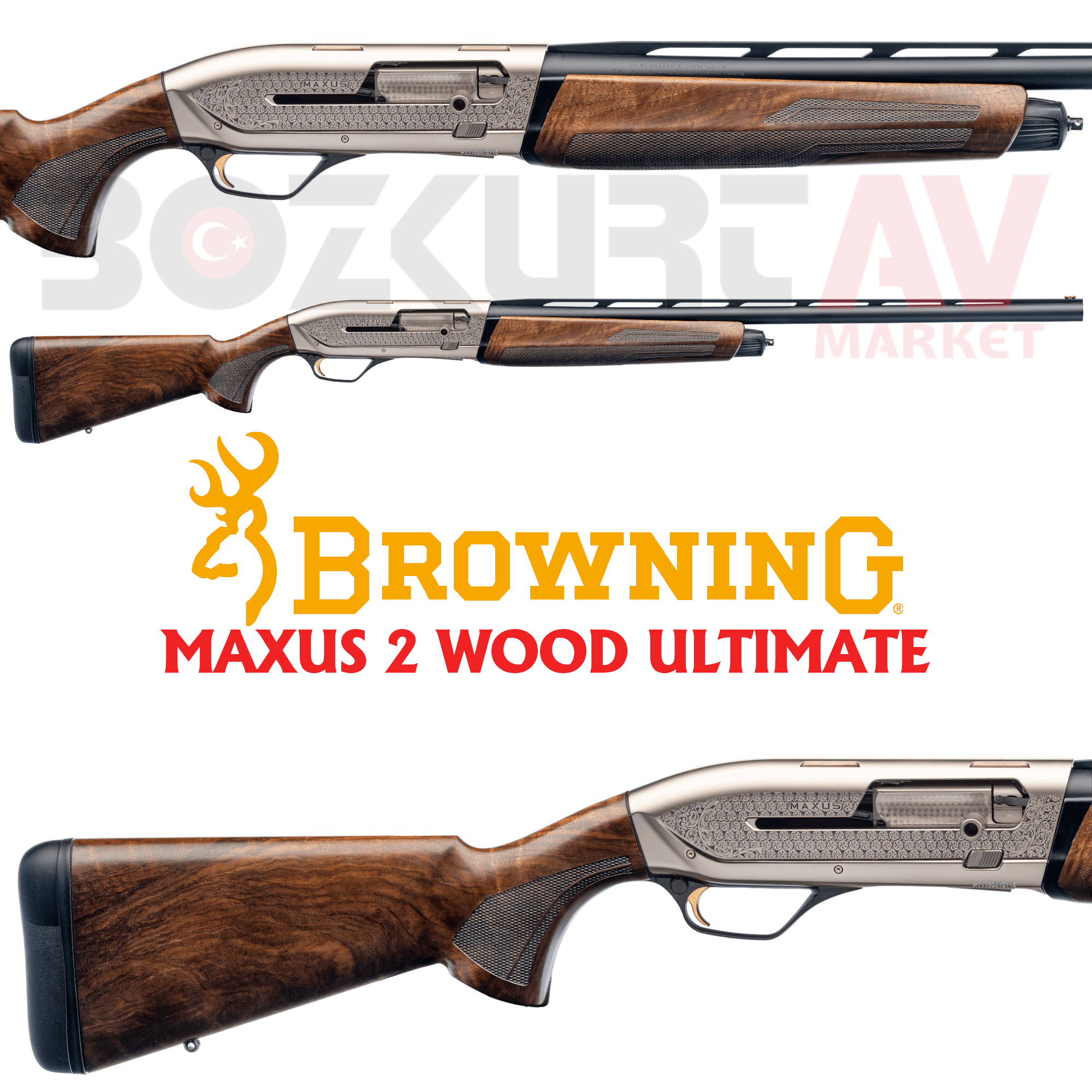 Browning Maxus 2 Wood Ultimate Otomatik Av Tüfeği