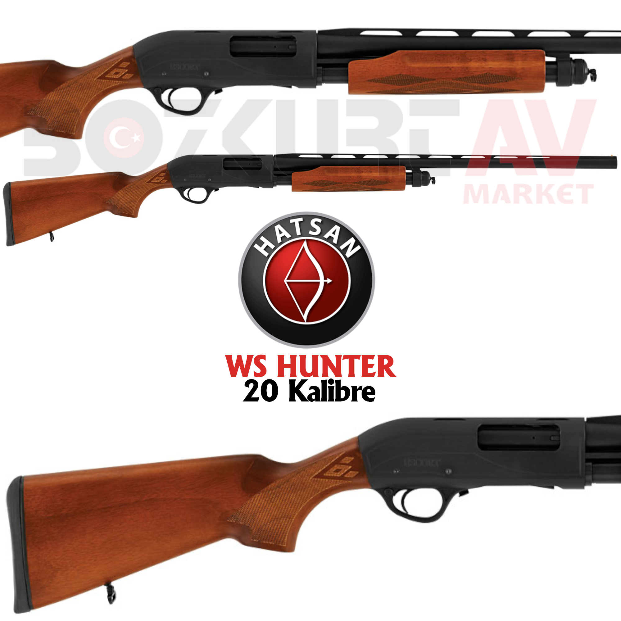 Hatsan Escort Magnum WS Hunter 20 Pompalı Av Tüfeği