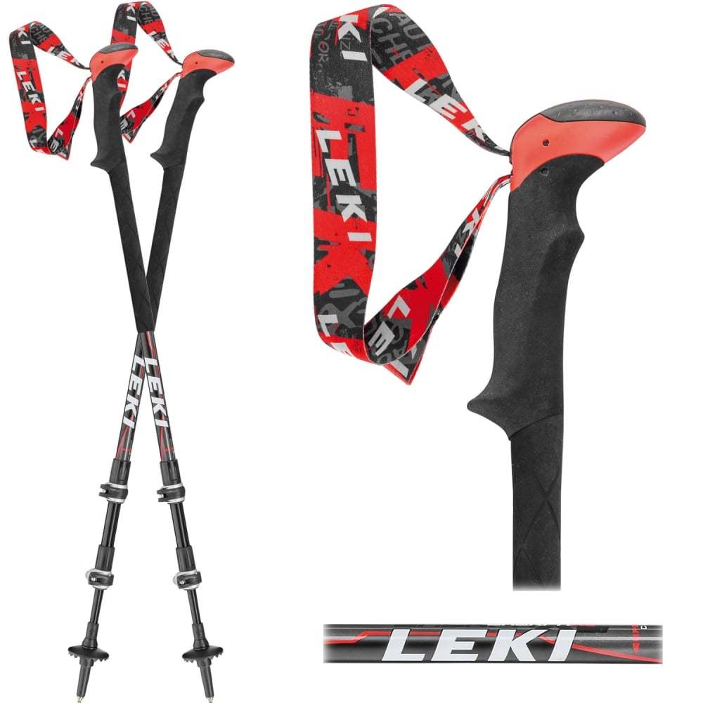 LEKI Bastoncini Da Trekking Speedlock 2 Lever - Unisex, Colore Bianco, Altezza Regolabile